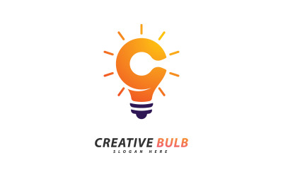 Creative Bulb logo concept vector. Creative Technology Logo design concept  9
