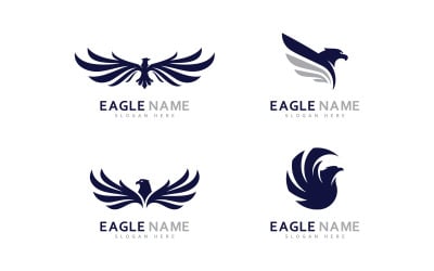 Eagle Logo Design Vector  Eagle wings vector symbol Template illustration  16