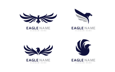 Eagle Logo Ontwerp Vector Eagle vleugels vector symbool Sjabloon illustratie 16