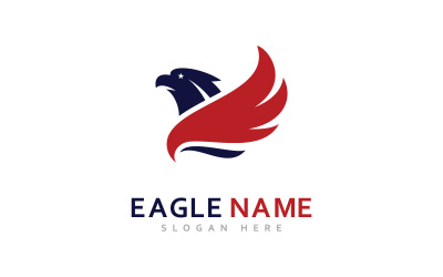 Eagle Logo Ontwerp Vector Eagle vleugels vector symbool Sjabloon illustratie 9