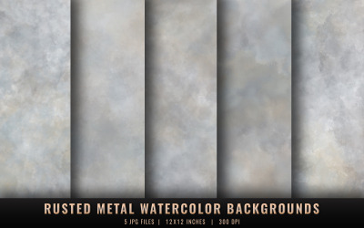 Paslı Metal Suluboya Arkaplanlar