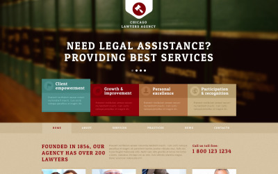 Joomla šablona právnické agentury