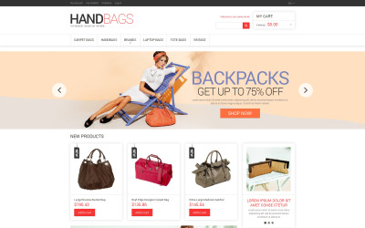 Responsive Handbag Responsive Magento Theme #47795
