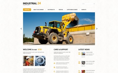Tema WordPress industrial responsivo