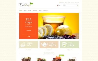 Template WooCommerce Responsive #47752 "Tea Shop"