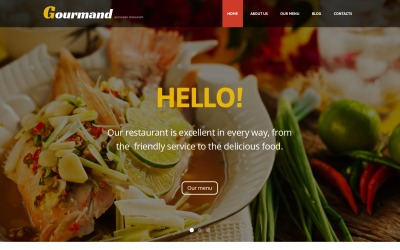 WordPress-tema för gourmetrestaurang