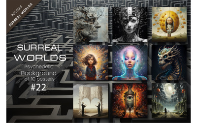 Bundle Surreal worlds 22. Psykedelisk.