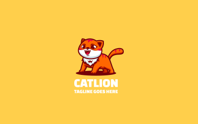 Catlion Simple Mascot Logo