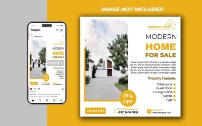 Creative Real Estate Social Media Template PSD – Promote Listings with Stylish Design
