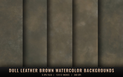 Dull Leather Brown Watercolor Backgrounds
