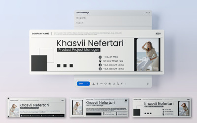Firma e-mail minimalista 527