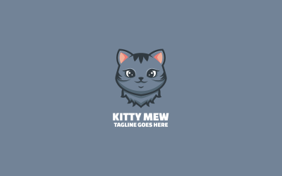 Kitty Mew Proste logo maskotki