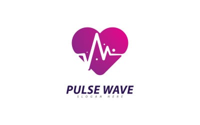 Logo Pulse Wave Vector. Kreatywny szablon projektu logo koncepcji fal dźwiękowych 11