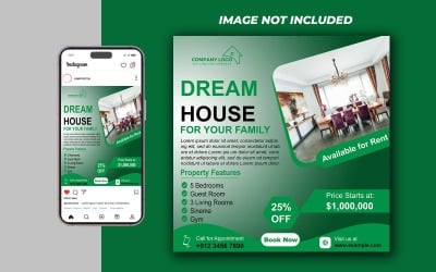 Minimalist Real Estate Social Media PSD Template – Clean and Editable for Property Listings