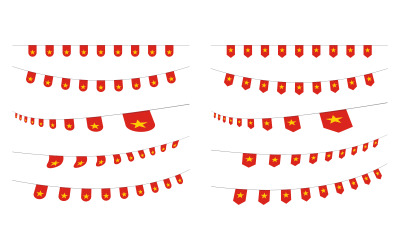 Vietnams politiska självständighetsdag ikonillustration design v.5