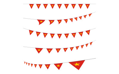 Vietnams politiska självständighetsdag ikonillustration design v.7