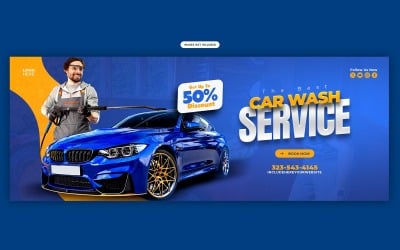 Car Wash Social Media  Template