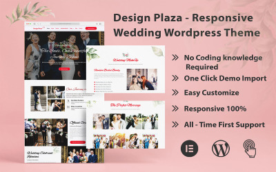 Design Plaza – Reszponzív esküvői WordPress téma