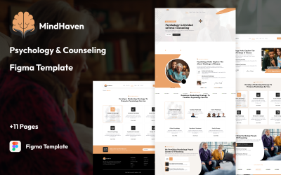 MindHaven - Psikoloji Web Sitesi Kullanıcı Arayüzü Şablonu