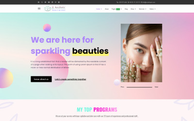 Modelos Joomla 6 para Clínica de Estética, Salão de Beleza e Cosméticos JL