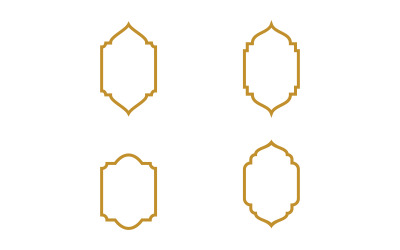 Ramar i arabisk muslimsk design för Ramadan Kareem designmall v.8