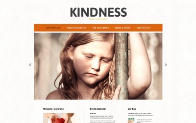 Адаптивный шаблон Joomla для детской благотворительности