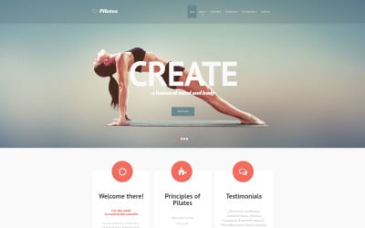 Fitness Responsive Website-Vorlage