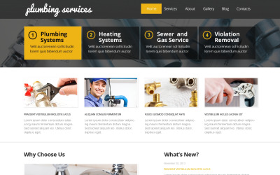 Reszponzív Best Plumbing WordPress sablon 47834
