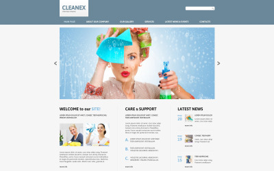 Tema Joomla Responsive #47850 per Un Sito di Pulizie