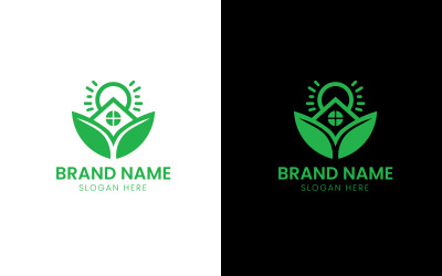 Eco zonsondergang onroerend goed logo-687