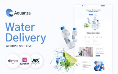 Aquanza - Tema WordPress de entrega de agua