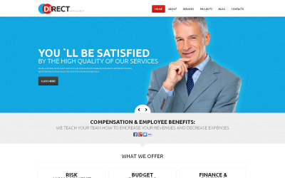 Responsive WordPress thema over Beheermaatschappij №47927