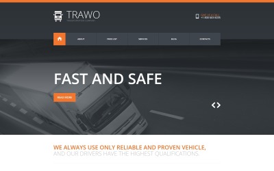 Responsywny szablon Joomla The Fastest Transportation #47914