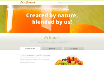 Reszponzív Juice Manufacturer WordPress sablon 47992