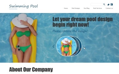 Swimming Pool Joomla Template