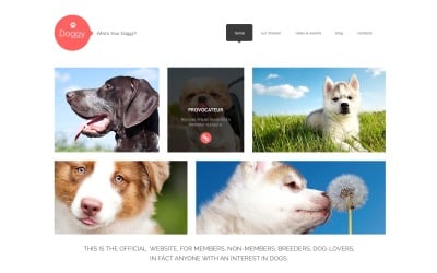 Tema WordPress reattivo per cani