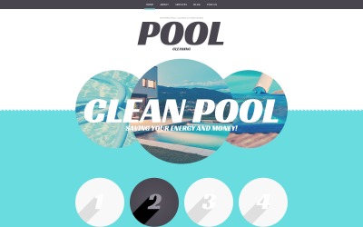 WordPress тема для бизнеса по уборке бассейна