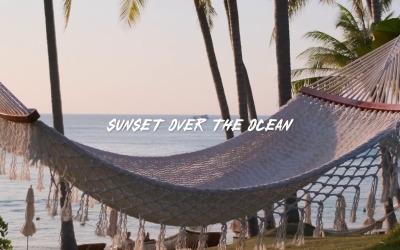 A Peaceful Ocean View / Sunset Over The Ocean