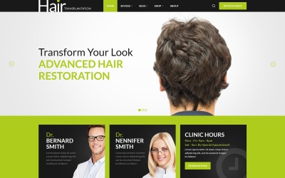 Haartransplantatie WordPress Responsief Thema