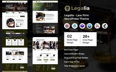 Legalia - Advokatbyrå WordPress-tema