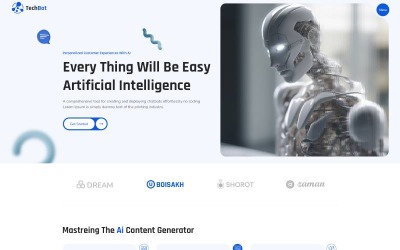 Techbot – Tema WordPress de Inteligência Artificial e Tecnologia