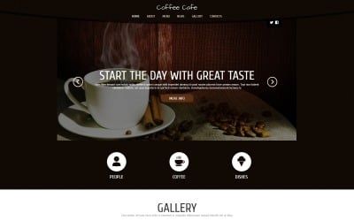 Kaffe för friskhet Joomla-mall