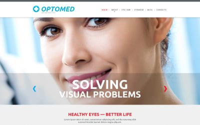 Modèle de site Web réactif de l&amp;#39;optométriste