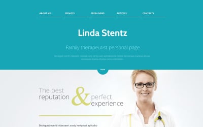 Modelo de site médico responsivo