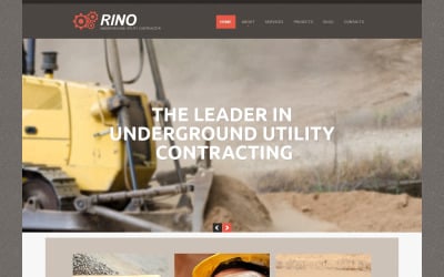 Responsive Website-Vorlage des Bergbauunternehmens