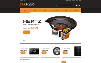 Responsives WooCommerce Theme für Car Audio Produkte #48071