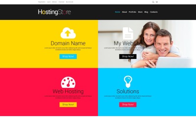 Thème WooCommerce adaptatif pour site de société d'hébergement #48019
