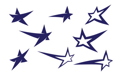 Faster Star icon Template vector illustration design v.3