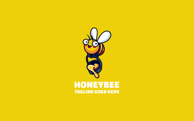 Honey Bee Mascot Cartoon Logo 22