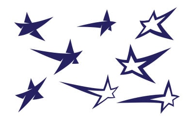 Snabbare Star icon Mall vektor illustration design v.3